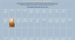 Desktop Screenshot of evasfreegalleries.com